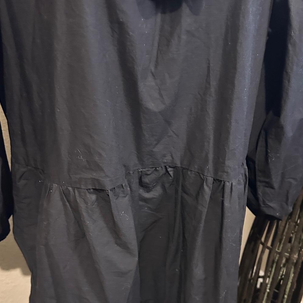 Size XS H&M Black Long Sleeve cotton Dress box 3 - Picture 4 of 10
